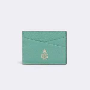 NWB Mark Cross Leather Card Case - Celadon